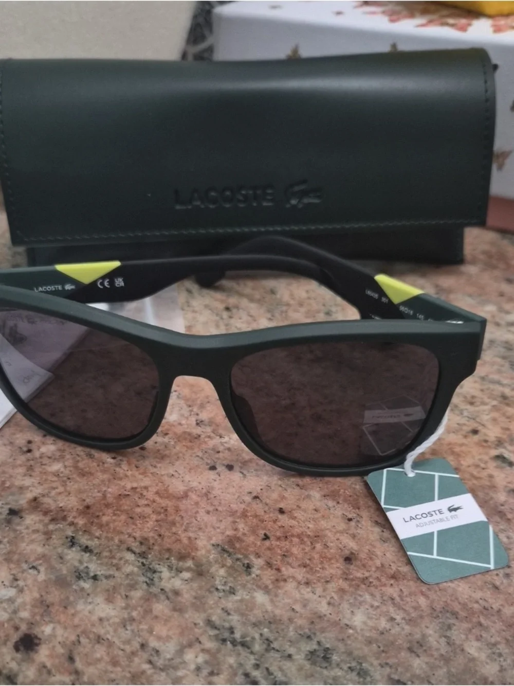 Lacoste Men's Dark Green Sunglasses